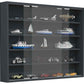 VCM Vitrine Agisa L 77 x 60 cm Sonoma Eiche