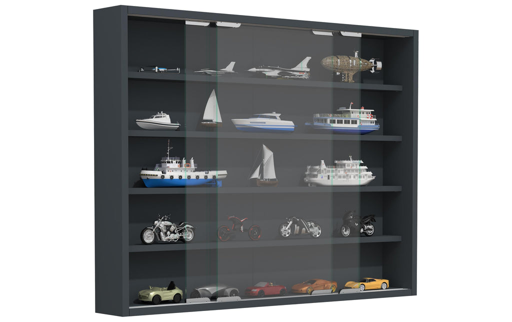 Kommoden VCM Vitrine Agisa L 77 x 60 cm Sonoma Eiche