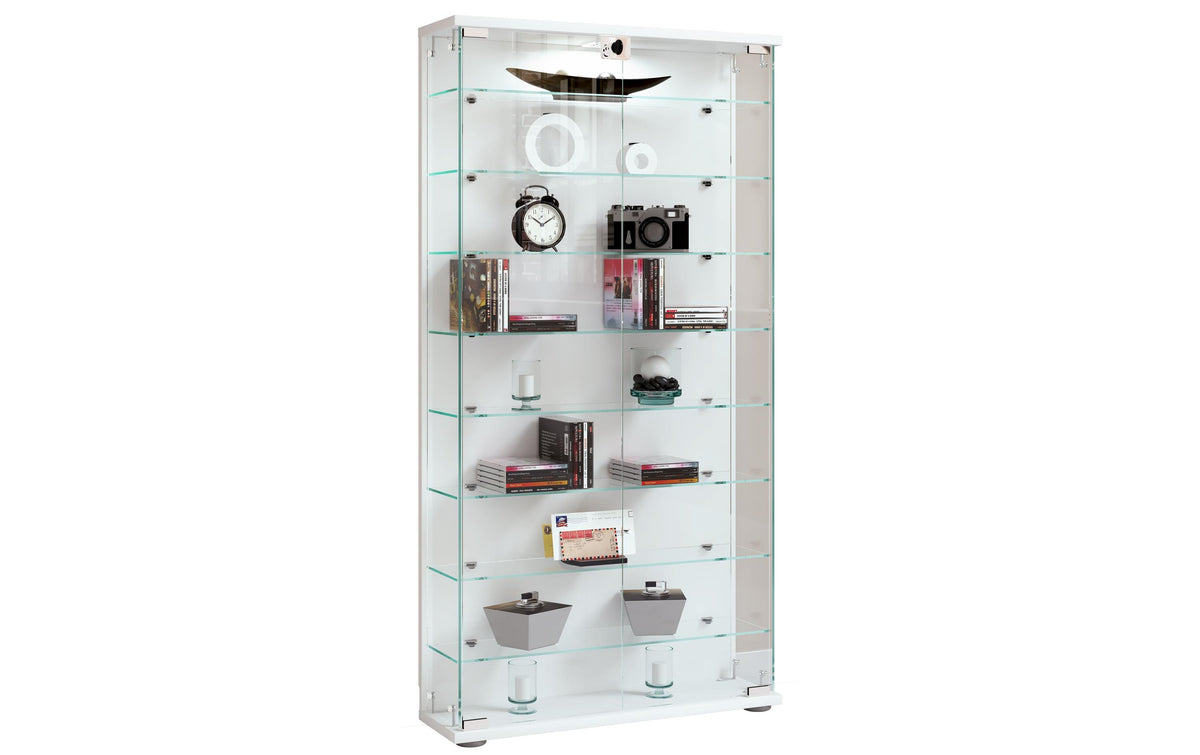 Kommode Vitrine Stelas L 59 x 114 cm Weiss VCM