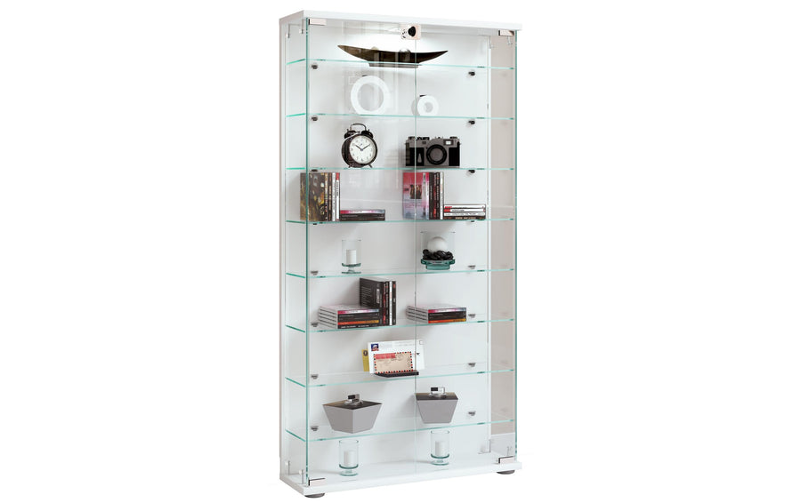 Kommode Vitrine Stelas L 59 x 114 cm Weiss VCM
