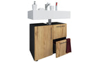 Lavabounterschrank Flandu 61 x 51 cm Honig/Eiche VCM