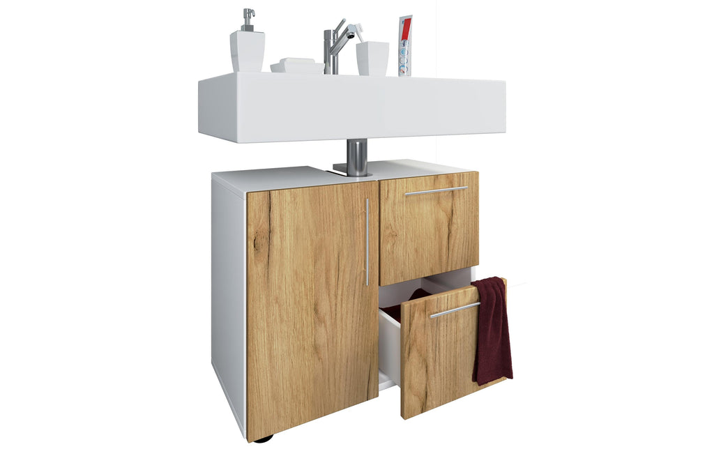 Lavabounterschrank Flandu 61 x 51 cm Honig/Eiche VCM