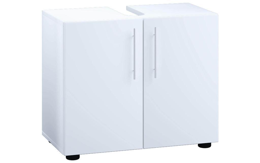 VCM Badzimmer Unterschrank Flandu II Weiss 60 x 51 cm Melamin, Grundmaterial: Holz