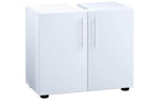 VCM Badzimmer Unterschrank Flandu II Weiss 60 x 51 cm Melamin, Grundmaterial: Holz