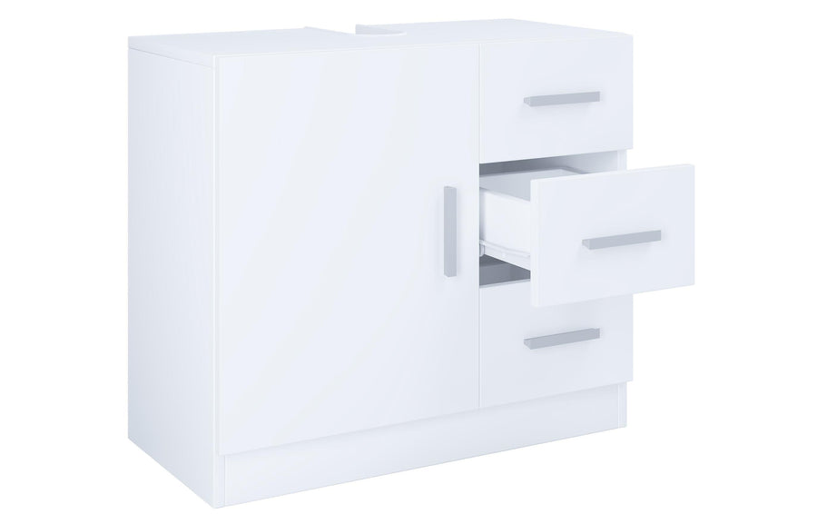 VCM Badzimmer Unterschrank Zalo XL Weiss 63 x 56 cm Holz, Grundmaterial: Holz
