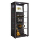 VCM Vitrine Glasol III 52 x 115 x 35 cm Schwarz