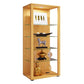 VCM Vitrine Glasol III 52 x 115 x 35 cm Schwarz