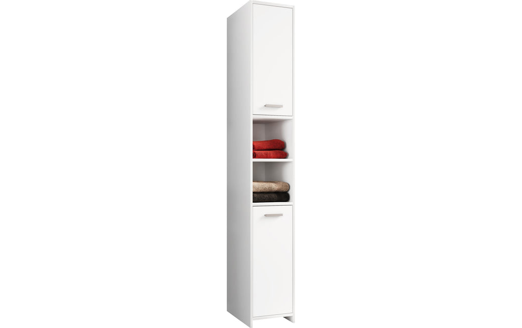 VCM Badzimmer Hochschrank Zalo L Weiss 30 x 180 cm Spanplatte, Grundmaterial: Holz