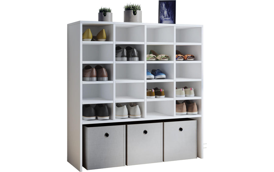 VCM Schuhschrank Hinsol XL Weiss