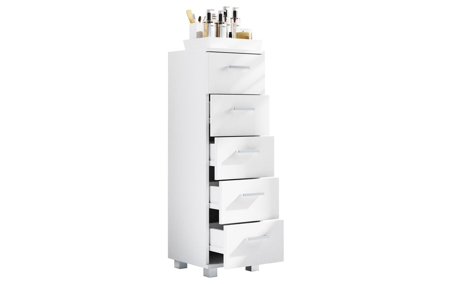 Badschrank Zalo M 30 x 94 cm Weiss von VCM