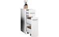 VCM Badzimmer Nischenschrank Zalo Weiss 20 x 61 cm Spanplatte, Grundmaterial: Holz