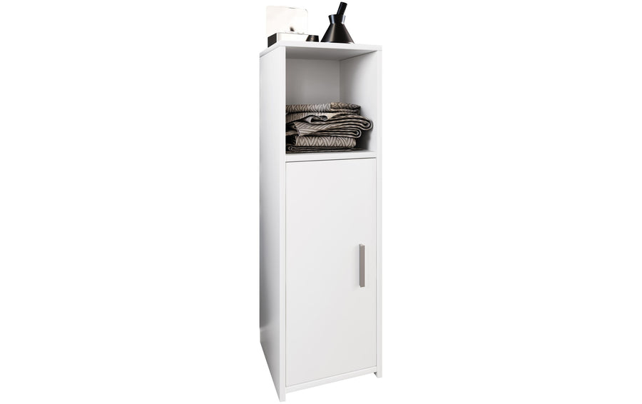VCM Badzimmerschrank Zalo L Weiss 30 x 95 cm Melamin, Grundmaterial: Holz