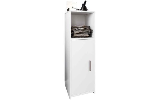 VCM Badzimmerschrank Zalo L Weiss 30 x 95 cm Melamin, Grundmaterial: Holz