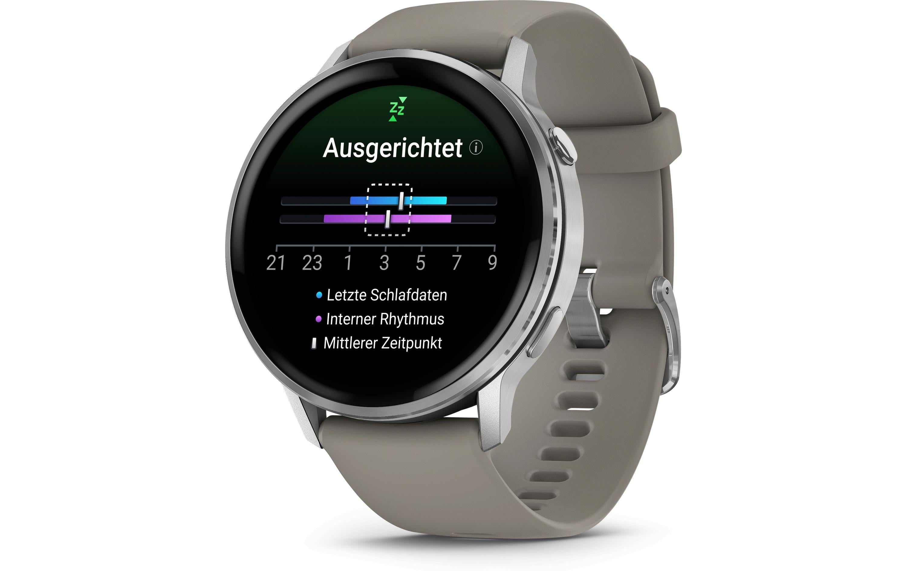 GARMIN GPS-Sportuhr Venu 4 45 mm Silbergrau