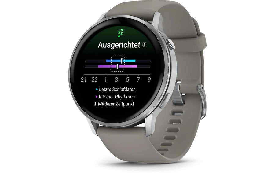 GARMIN GPS-Sportuhr Venu 4 45 mm Silbergrau
