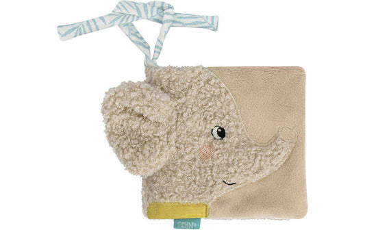 fehn Stoffbuch Elefant Grau