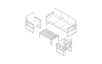 Contini Loungeset Garten PARIS