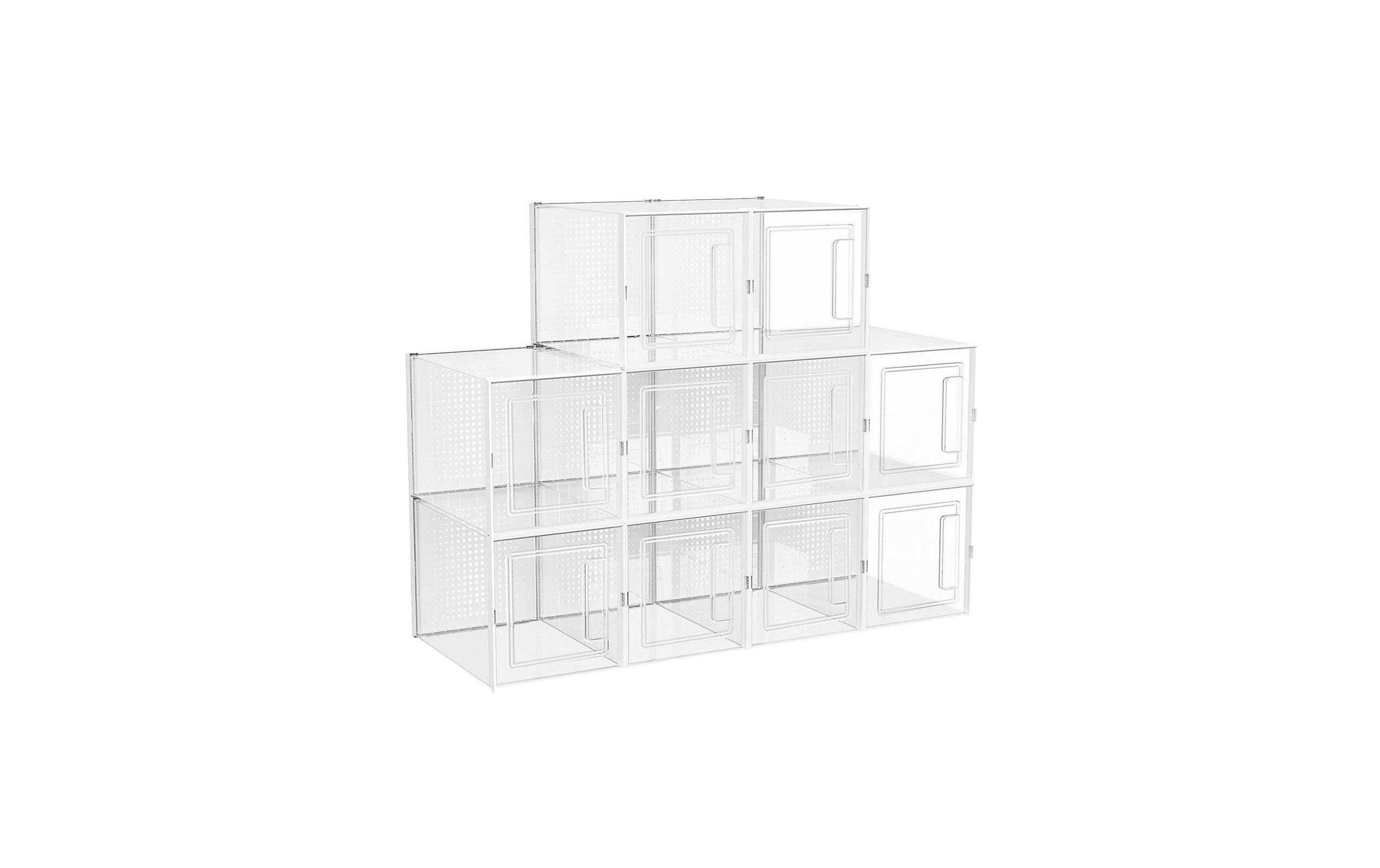 Songmics Schuhboxen stapelbar, 8er Set