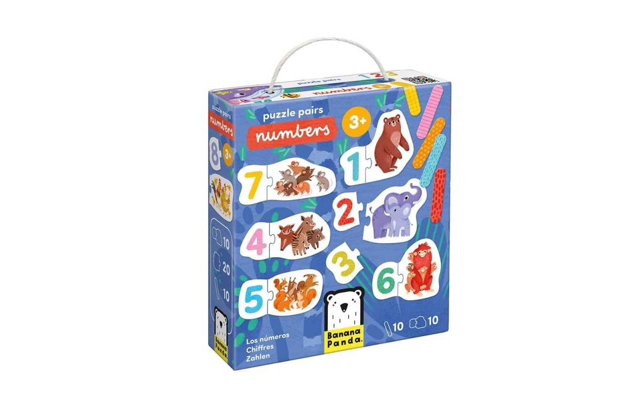 Banana Panda Puzzle Zahlen Lernpuzzle Zahlen