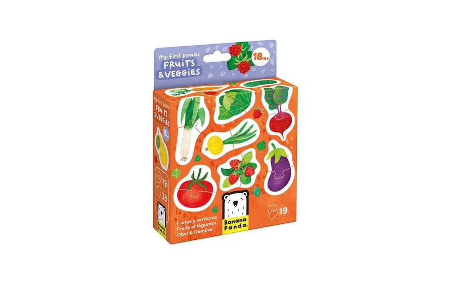 Banana Panda Puzzle My First Fruits & Veggies Pappe 38 Teile