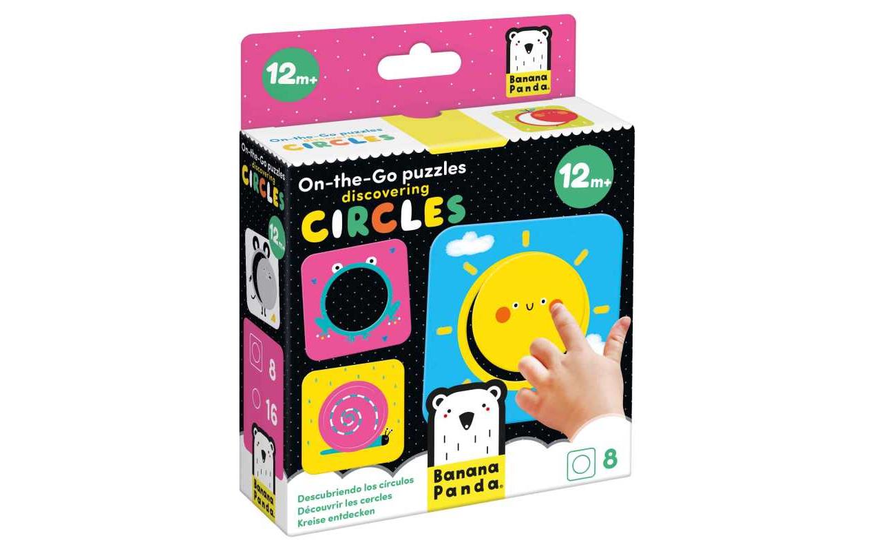 Banana Panda Puzzle On-the-Go Discovering Circles Pappe 16 Teile