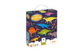 Banana Panda Puzzle Ich liebe Dinosaurier Puzzle Klassisch Pappe 60 Teile