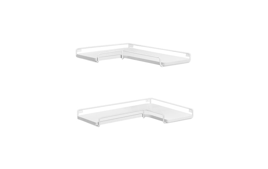 Wohnecke Regal 2er Set Weiss 40x29x4 cm VASAGLE