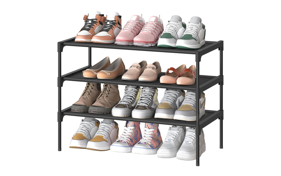 Songmics Schuhgestell, 3 Ablagen