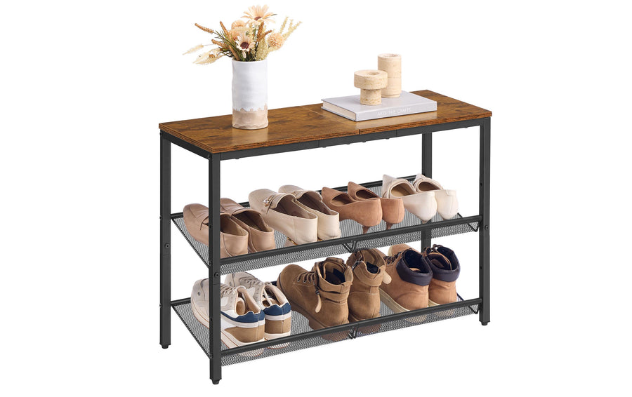 Vasagle Schuhgestell Industrial, 3 Ablagen