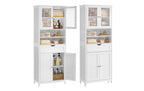 Kommode Landhausstil 30x170 cm Weiss VASAGLE