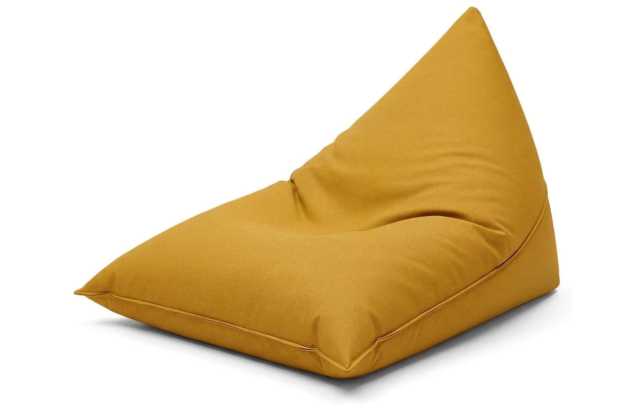 Urbanara Sitzsack Basic-Outdoor Triangle, , Senfgelb