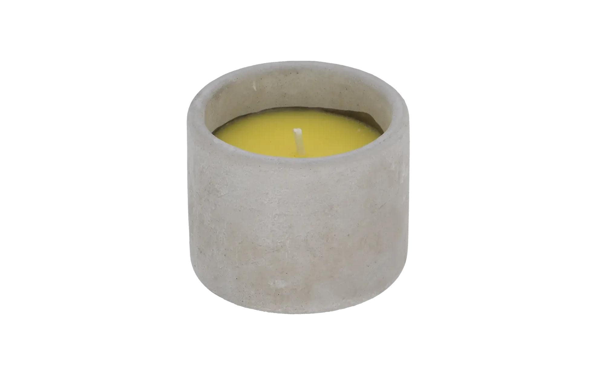 Esschert Citronella Kerze im ZementTopf S Gelb