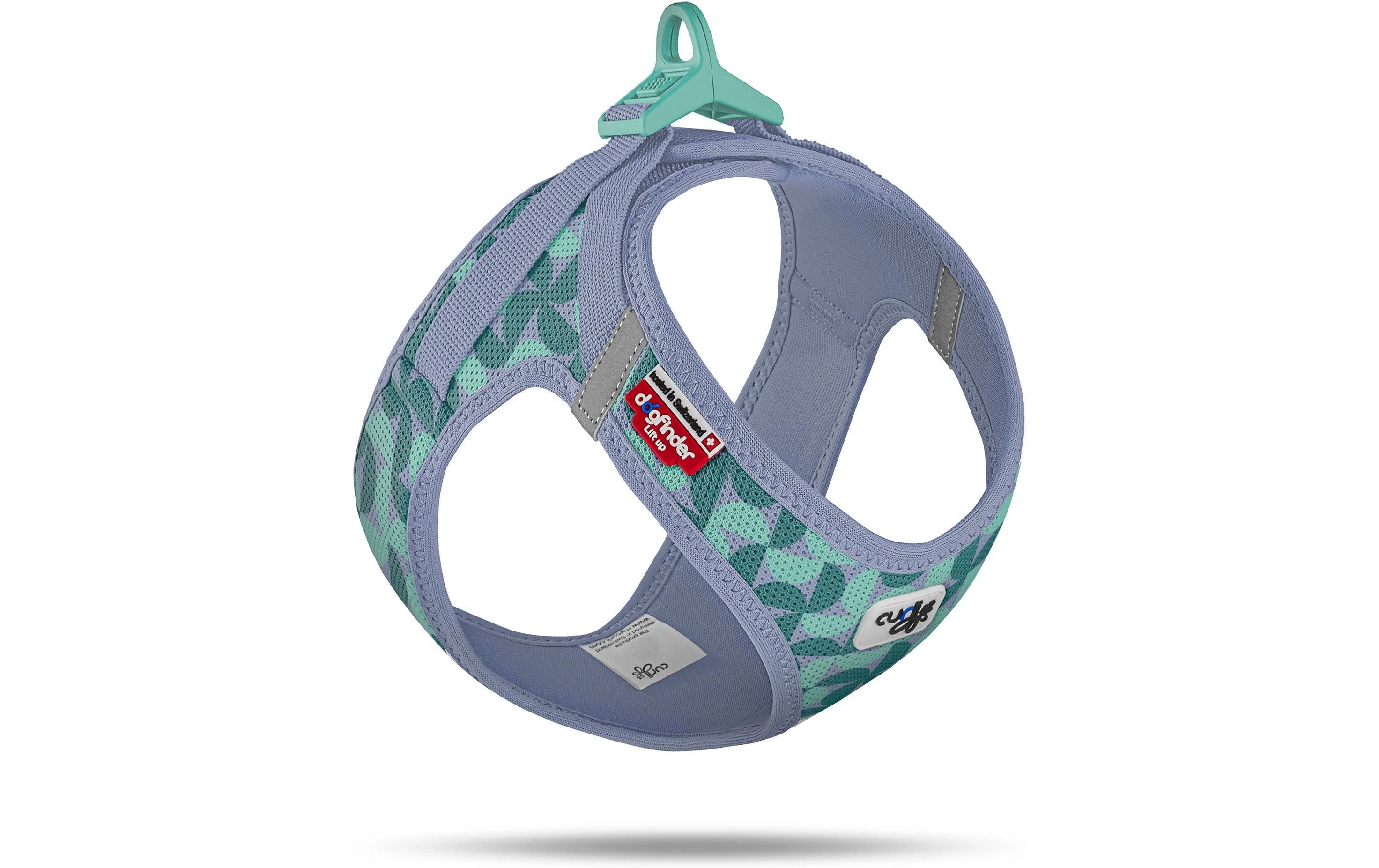 curli Geschirr Vest Air-Mesh LE26 M Semi Circle Blau