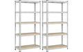 Wohnregale Silber 40x90x180 cm Songmics