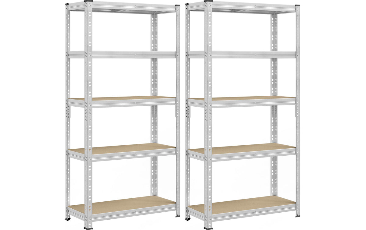 Wohnregale Silber 40x90x180 cm Songmics