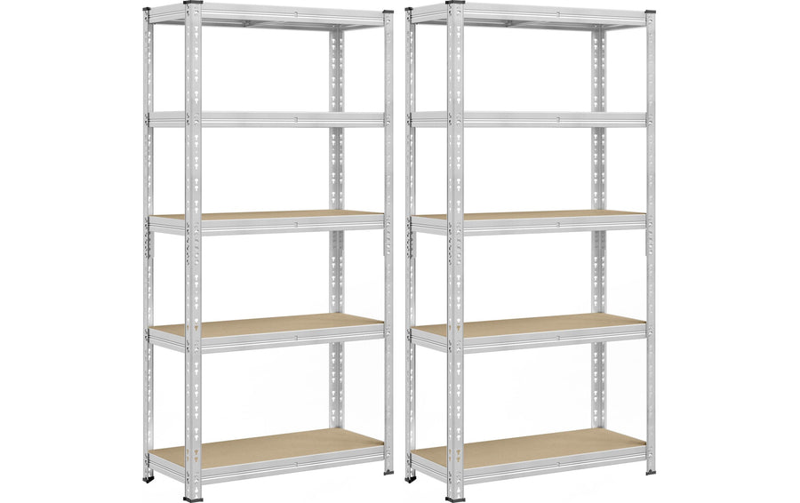 Wohnregale Silber 40x90x180 cm Songmics