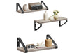 Wandregal 3er-Set Schwarz VASAGLE 30-40 cm