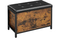 VASAGLE Truhe Industrial 80 x 50 cm, Braun