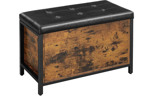VASAGLE Truhe Industrial 80 x 50 cm, Braun