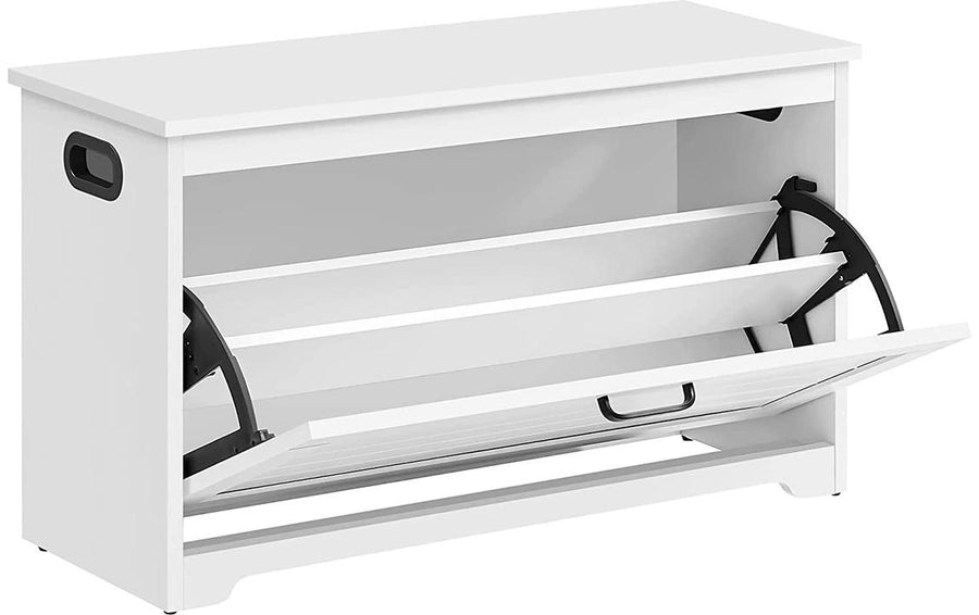 Schuhschrank Weiss 80x30x46 cm VASAGLE