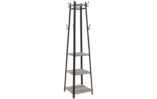 VASAGLE Regal Schwarz/Beige, 43 x 43 x 180 cm