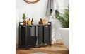 Vasagle Wäschekorb mit Ablage, 3x 38L 92.5x33x72 cm, MDF, Stahl, Textil