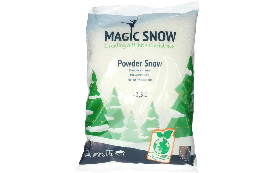 Dameco Weihnachtsdeko Bio Pulverschnee im Beutel, 3.5 Liter
