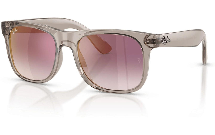 Ray-Ban Kinder-Sonnenbrille Junior Justin Transparentes Grau / Rot