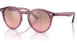 Ray-Ban Sonnenbrille RB4475CH Transparent Violett / Rosa