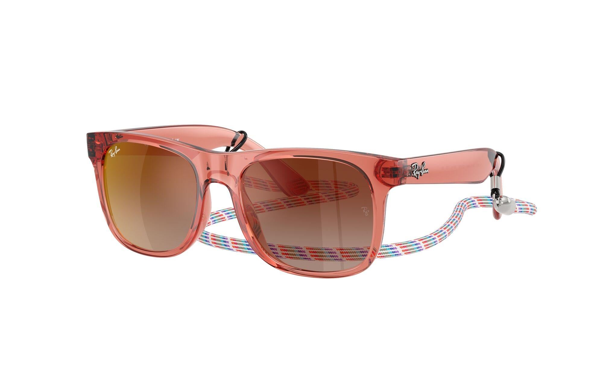 Ray-Ban Kinder-Sonnenbrille Junior Justin Transparent/Rot