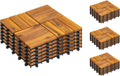 COCON Bodenplatte 12 Latten, 4 Pack à 6 Stk 30x30cm, 6 Stk., FSC Akazie