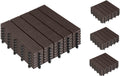 COCON Bodenplatte braun, 4 Pack à 6 Stk. 30x30cm, 6 Stk., PP plastic