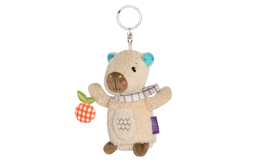 fehn Schlüsselanhänger Capybara, Beige / Braun, 13 cm