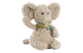 fehn Kuscheltier Bean Bag Elefant Plüsch / Velours, Beige, 14 cm